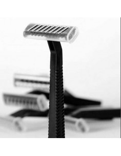 Rasuradora negra no estéril con peine. Caja de 100 unds.